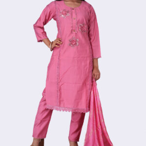 Rayon blends solid straight Kurti with Pant & Dupatta | Pitch Kurti with Pant & Dupatta