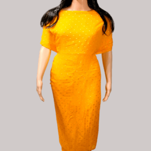 Yellow Color Georgette Stone Work Semi-Unstitched Salwar Suit